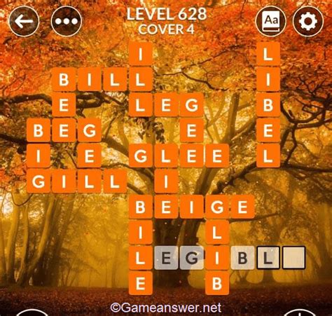 Wordscapes Level 628 Answers [ + Bonus Words ].
